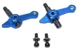 GPM Tuningteile Aluminium Lenkhebel vorne in blau für Tamiya DT03