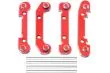MBW RC CAR Tuningteile für RC Auto Mini Cito und DF Z06 Buggy Querlenker vorne und hinten aus Aluminium in rot