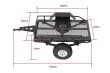 RC Crawler Scalezubehör 1/18 und 1/24 Anhänger aus Metall 160x95x75mm, totale Länge 225mm in schwarz
