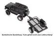 RC Crawler Scalezubehör 1/18 und 1/24 Anhänger aus Metall 160x95x75mm, totale Länge 225mm in schwarz