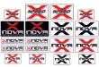 Xnova Aufkleber / Sticker Speed 16Stück