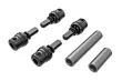 Traxxas Tuning Kardanwellen aus 6061-T6 Aluminium in dunkel-titan für TRX-4M 1/18