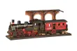 Lasercut Holzbausatz Lokomotive "Steam Journey" 365 Teile