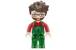 KiddiCraft Klemmbausteine Roter Trecker mit Walze und Mähbalken - 96 Teile