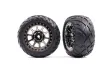 Traxxas Tuning Anaconda Reifen auf Tracer 2,2 Felgen in schwarz-chrom hinten 2Stück für Bandit 1/10