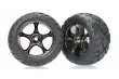 Traxxas Tuning Anaconda Reifen auf Tracer 2,2 Felgen in schwarz-chrom hinten 2Stück für Bandit 1/10