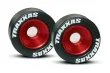 Traxxas Tuning Wheelie-Bar Felgen aus 6061-T6 Aluminium in rot 2Stück für Bandit, Bigfoot, Rustler, Slash und Stampede 1/10