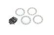Traxxas Tuning Beadlock-Ring 2,2 aus Aluminium in satin 4Stück mit Schrauben (für Method 105 Felgen) für TRX-4 1/10