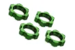 Traxxas Tuning Radmuttern verzahnt aus Aluminium in grün 17mm 4Stück für X-Maxx 1/7 und Funco 1/6