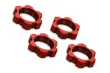 Traxxas Tuning Radmuttern verzahnt aus Aluminium in rot 17mm 4Stück für X-Maxx 1/7 und Funco 1/6