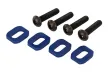 Traxxas Tuning Motorhalter Scheiben aus Aluminium in blau 4Stück für X-Maxx 1/7 und Funco 1/6