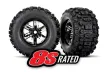 Traxxas Tuning Sledgehammer Reifen auf X-Maxx Felgen in schwarz-chrom 8S Rated 2Stück für X-Maxx 1/7