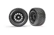 Traxxas Tuning Gravix Racing Reifen auf XRT Felgen in schwarz 2Stück für X-Maxx 1/7