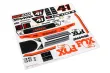 Traxxas Tuning Aufkleberbogen Fox Edition für Unlimited Desert Racer 1/7