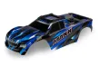 Traxxas Tuning Karosserie Maxx V2 in blau mit Aufkleber (Radstand 352mm) für MAXX 1/10