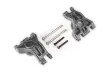 Traxxas Tuning Extreme Heavy Duty Radträger in grau mit Kleinteilen (für TRX9080 Kit) für Ford Fiesta, Raptor, Rustler, Slash und Stampede 1/10