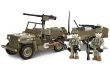 Cobi Klemmbausteine Auto Willys MB mit Trailer - 200 Teile