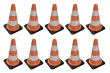 RC Scalezubehör 1/10 Verkehrskegel (Warnkegel) orange/weiß 4,5x4,5x7,3cm 10Stück