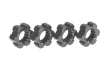 Traxxas Tuning Radmitnehmer aus Aluminium in grau 4Stück für X-Maxx 1/7 und Funco 1/6