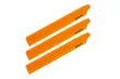 Microheli Hauptrotorblätter 3Blatt Satz aus Kunststoff in Orange für OMPHobby M1 EVO