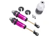 Traxxas Tuning GTR Dämpfer XXL in pink mit Teflon und TiN beschichtet 2Stück für Ford Raptor, Rustler, Slash und Stampede 1/10