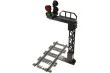 KBW Klemmbausteine Eisenbahnzubör Eisenbahn Signal Mast und einer geraden Schiene