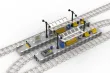 STS Klemmbausteine Moderner Modularer Bahnsteig - 1074 Teile