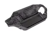 Traxxas Ersatzteile Chassis mit langen Akkuschacht 162mm in charcoal grau für Rustler 4x4 1/10
