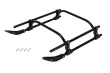 Microheli Landegestell EC145 Style aus Aluminium in schwarz für OMPHobby M2V2, EXP, EVO und MK2