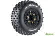 Louise Reifen SC-Rock soft auf Felge in schwarz 12-14-17mm 2Stück für Traxxas Slash 1/10