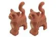 Klemmbausteine Tier Katze klein / Minikatze mit Druck in braun 2Stück