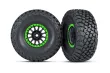 Traxxas Tuning BFGoodrich Baja KR3 Reifen auf Felgen in schwarz grün 2Stück für Unlimited Desert Racer 1/7