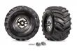 Traxxas Tuning Terra Groove Reifen auf Felgen in Chrome 2Stück für X-Maxx Monstertruck 1/7