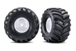 Traxxas Tuning Terra Groove Reifen auf Felgen in Weiß 2Stück für X-Maxx Monstertruck 1/7