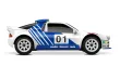 Traxxas Mini-Rally 1/10 VXL-Power 4x4 weiß Ford RS200 RTR Brushless HD-Teile, mit Akku und Lader