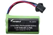 Amewi Ersatzteile LiIon Akku 2S 7,4V 500mAh 15C Rundzellen HBX 3Polig zum Beispiel für Amewi RC Drift Sport Car 1:16