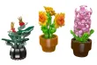 MouldKing Klemmbausteine Blumen Drei Kleine Blumentöpfe - 201 Teile