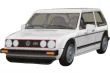 COBI Klemmbausteine Autos Volkswagen Golf GTI Weiß - 68 Teile
