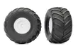 Traxxas Tuning Terra Grove Reifen auf Felgen in Weiß 2Stück für Bigfoot und Stampede 1/10