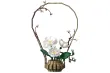 CaDA Klemmbausteine Blumen Serie Winterblumen mit dekorativer Vase - 1001 Teile