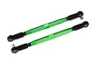 Traxxas Tuning Vorspurstange aus 7075-T6 Aluminium in grün 157mm 2Stück für X-Maxx 1/7 und Funco 1/6