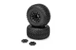 Jconcepts Tuning Choppers 5.88 Medium Reifen auf Felgen in schwarz 2Stück für Traxxas Maxx 1/10 und Arrma Kraton und Kagama 4S