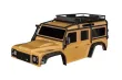 Traxxas Ersatzteile Karosserie Clipless Version in Sand mit Anbauteilen für Land Rover Defender 1/10
