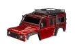 Traxxas Ersatzteile Karosserie Clipless Version in Rot mit Anbauteilen für Land Rover Defender 1/10
