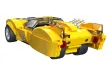 CaDA Klemmbausteine Auto Bricks Speed Racer Shooting Star - 250 Teile