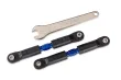 Traxxas Ersatzteile Sturzstangen-Set Stahl Kurz blau 2Stück für Rustler, Slash und Stampede 2WD VX3 1/10