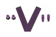 Mikado Knüppel/Drehknopf-Set Violett M4