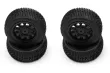 HobbyPlus Ersatzteile Reifen Set mit Felgen in Schwarz für Short Course Truck Speck-SCT 1:24