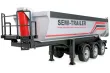 Amewi Kipper Auflieger Semi-Trailer in silber für Scania 1:18