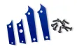 Traxxas Ersatzteile Aluminium Panel-Einsätze blau für TXC-4M 1/18